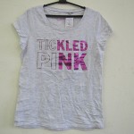 Футболка серая Ticled pink